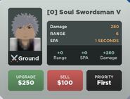 Soul Swordsman V Deployment Card
