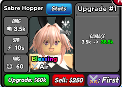 Sabre Hopper - Astolfo (Saber), Roblox: All Star Tower Defense Wiki