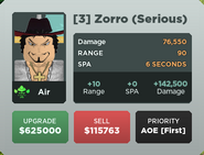 Zorro (Serious) Upg3