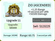 ZIO (Ascended) Upgrade 11 Card