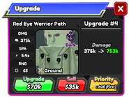 Red Eye Warrior Path Upgrade 3 Card