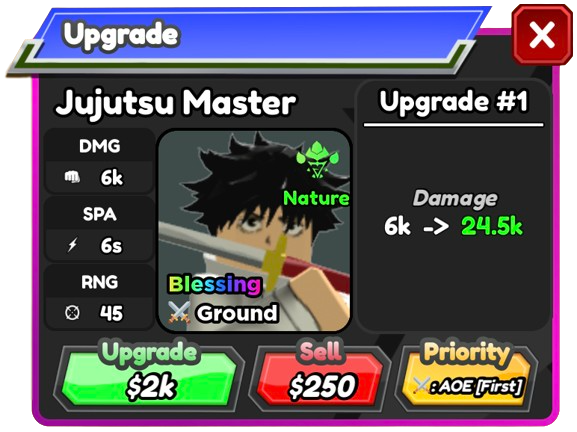 Level 90 Jujutsu Master (Yuta) in 150B+ Infinite Farm Damage