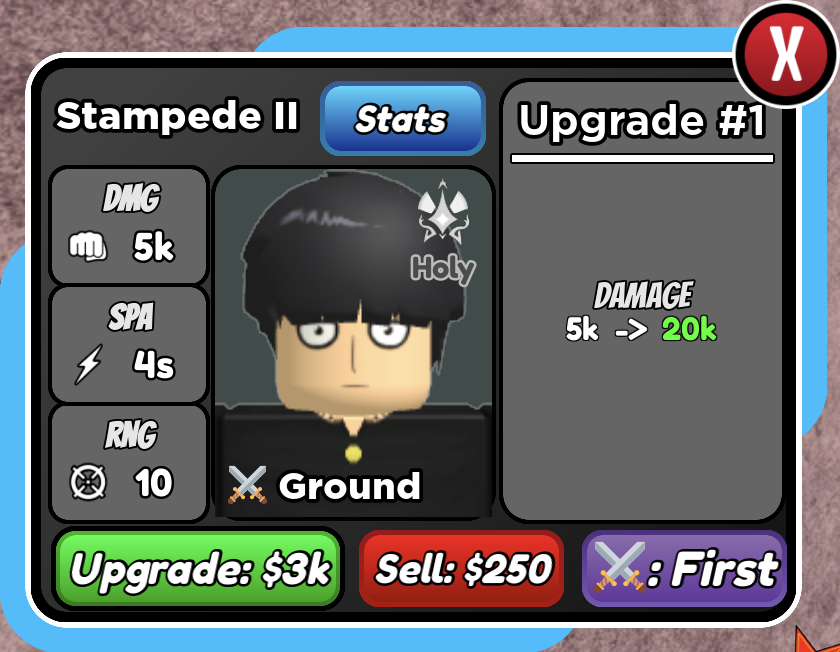 Stampede II (Mob), Roblox: All Star Tower Defense Wiki