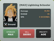 Lightning Schooler Upgrade 7 Card