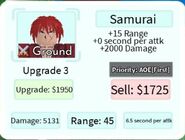 Samurai upgrade 3
