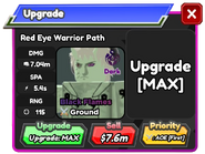 Red Eye Warrior Path Upgrade 10 Card