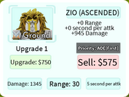 ZIO (Ascended) Upgrade 1 Card