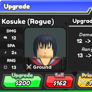 Kosuke (Rogue) - Sasuke (Taka)  Roblox: All Star Tower Defense