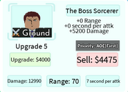 The Boss Sorcerer Upgrade 5 Card