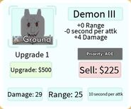 Demon III 1st Upgrade Card