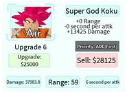 Super God Koku Upgrade 6 Card