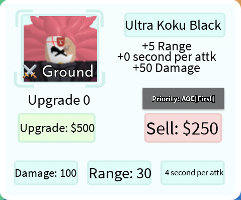 Ultra Koku Black - (Goku Black SSJ3 Rosé), Roblox: All Star Tower Defense  Wiki