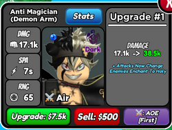 Anti Magician (Demon Arm) - Timeskip Asta (Devil Arm)