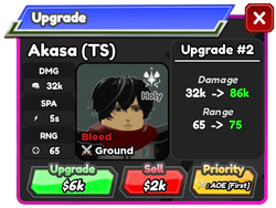 Akasa (TS) - Mikasa (Timeskip) | Roblox: All Star Tower Defense 