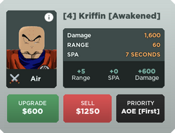 Kriffin (Green Planet) - Krillin (Namek), Roblox: All Star Tower Defense  Wiki