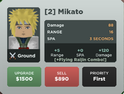 Mikato (Minato), Roblox: All Star Tower Defense Wiki