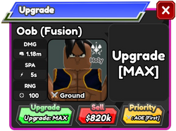 Oob (Fusion) - Majuub | Roblox: All Star Tower Defense Wiki