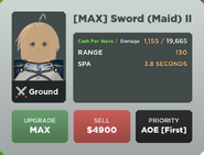 Sword (Maid) II Upgrade 7 Card