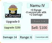 Namu IV Base Upgrade Card