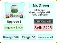 Mr green upgrade 1