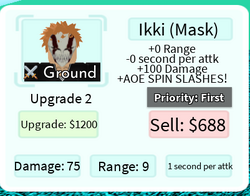 Ikki Potent (HalfMask) - Ichigo (Vizard), Roblox: All Star Tower Defense  Wiki