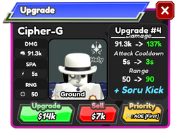 Cipher-G (Guernica), Roblox: All Star Tower Defense Wiki