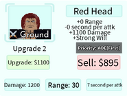 Red Head Upgrade 2 Card