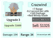 Crazwind 3rd Upgrade Card