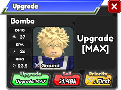 Bomba (Katsuki Bakugo), Roblox: All Star Tower Defense Wiki