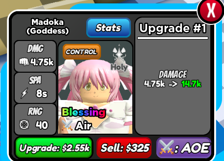 Madokaorb - Kyubey, Roblox: All Star Tower Defense Wiki