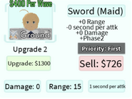 Sword (Maid) Upgrade 2 Card