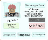 The Strongest Curse Lvl 80 Upgrade 5 Card