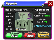 Red Eye Warrior Path Upgrade 5 Card