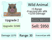 Wild Animal Upgrade 2 Card