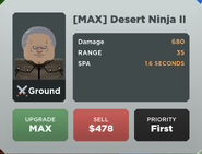 Desert Ninja II Upgrade 2 Card