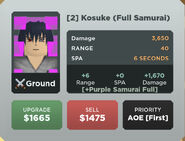 Kosuke (Full Samurai) Upgrade 2 Card