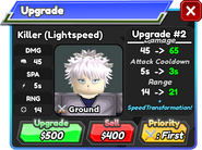 Killer (Lightspeed) Upgrade 1 Card