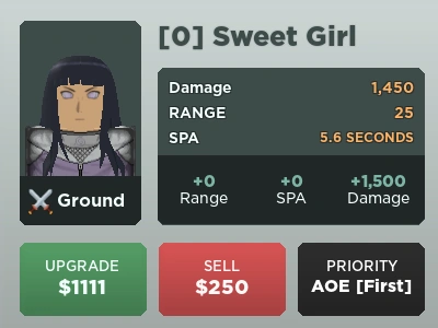 Sweet Girl Hinata Hyuga Roblox All Star Tower Defense Wiki Fandom
