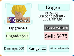 Kogan Adult (BEAST) - Gohan Beast  Roblox: All Star Tower Defense