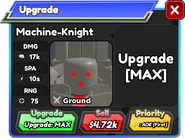 Machine-Knight LVL 1 Upgrade 6 (MAX)