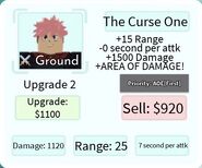 The Curse One Upgrade 2 Card