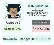 Ruffy (Snake SSS) Deployment Card