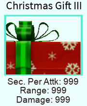 Christmas Gift III | Roblox: All Star Tower Defense Wiki ...