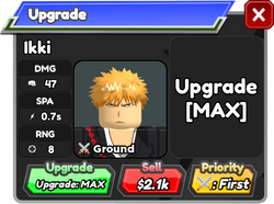 Ikki (Ichigo), Roblox: All Star Tower Defense Wiki