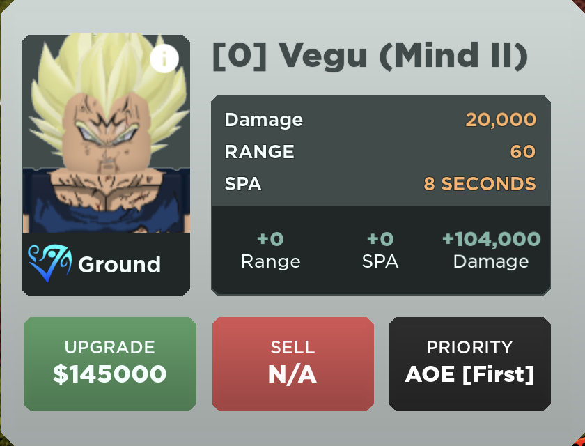 Vegu (Mind) - Majin Vegeta, Roblox: All Star Tower Defense Wiki