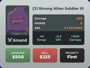 Strong Alien Soldier III Upgrade 1 Card