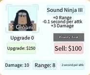 Sound Ninja III Deployment Card