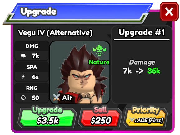 King Vegu (King Vegeta), Roblox: All Star Tower Defense Wiki