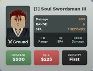Soul Swordsman III Upgrade 1 Card