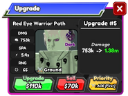 Red Eye Warrior Path Upgrade 4 Card
